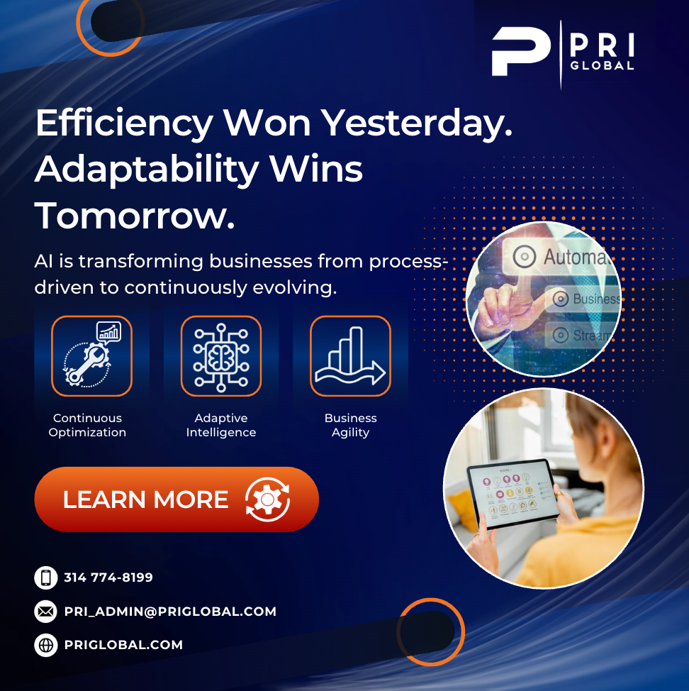 Efficiency Won Yesterday. Adaptability Wins Tomorrow. — Enterprise AI insights from PRI Global